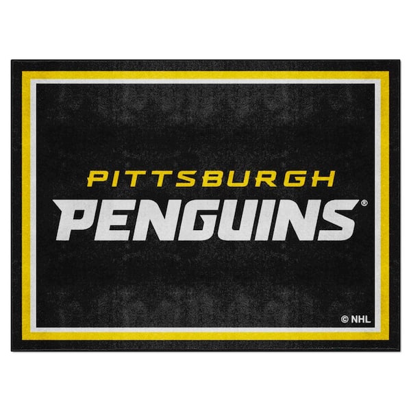 FANMATS Pittsburgh Penguins 8ft. x 10 ft. Plush Area Rug
