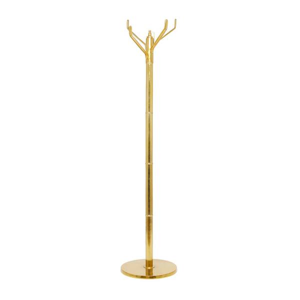 Litton Lane Gold Aluminum Contemporary Coat Rack 040038 The Home Depot