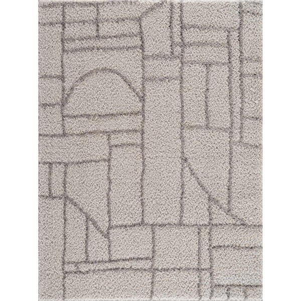 Andia 8 ft. X 10 ft. Silver, Silverstone Area Rug