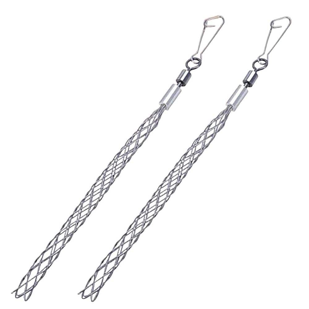 Wire Pulling Grip Cable Pulling Grip Cable Puller Sock for 1/2 in. Electrical Cables Galvanized Steel 2-Pack price history on PriceWatchPro