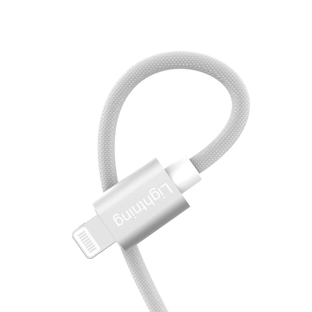 10 ft. Braided Cable Lighting to Standard USB Charging Cable