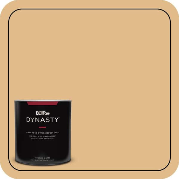 1 qt. #M280-4 Royal Gold Matte Interior Stain-Blocking Paint and Primer