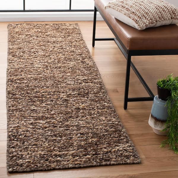 Natura 2 ft. x 8 ft. Beige/Taupe Uniform Marle Runner Rug