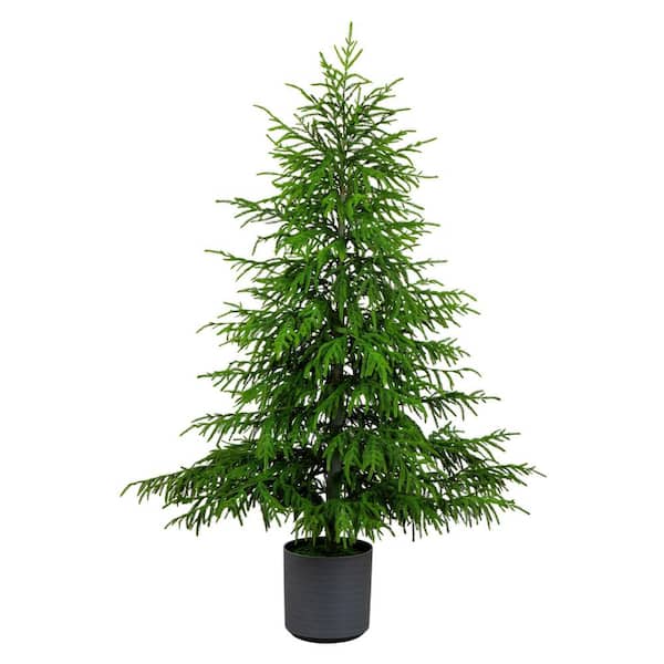 6 ft. Artificial Real Touch Norfolk Island Pine Christmas Tree with Natural Look