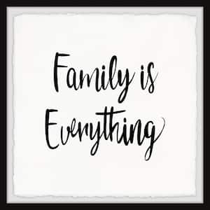 "Family Is Everything IV" by Marmont Hill Framed Typography Art Print 12 in. x 12 in.