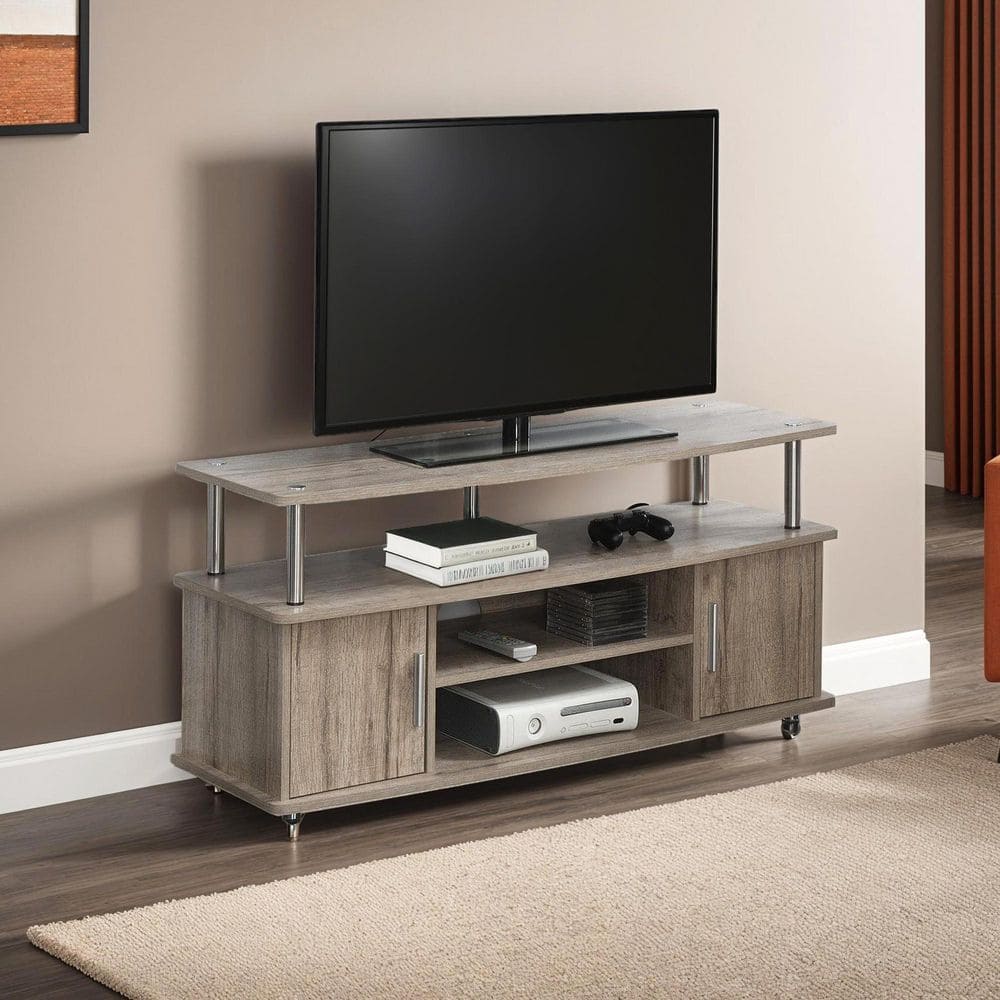 Monterey 47 in. Sandstone Particle Board TV Stand Fits TVs Up to 50 in. wit