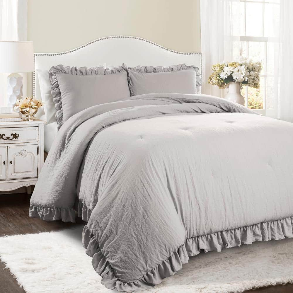 light grey comforter full