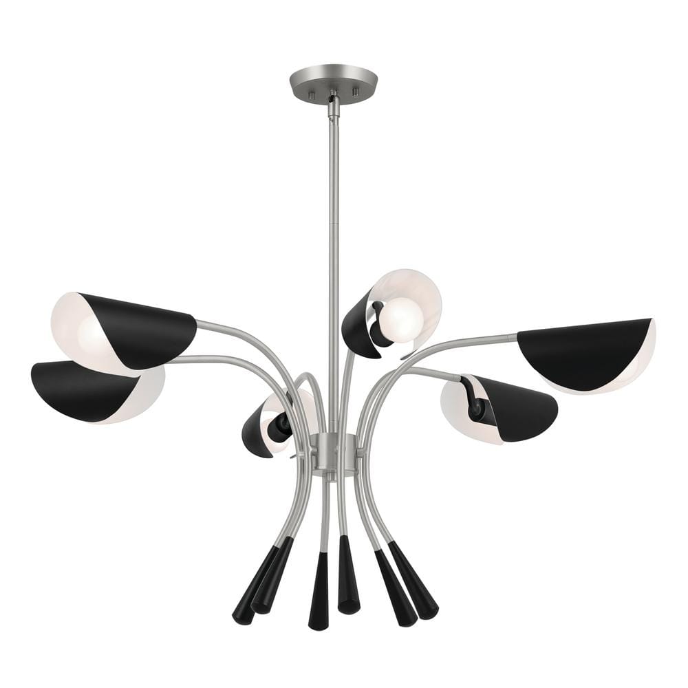 Kichler Lighting Arcus 6 - Light Chandelier in  Satin Nickel