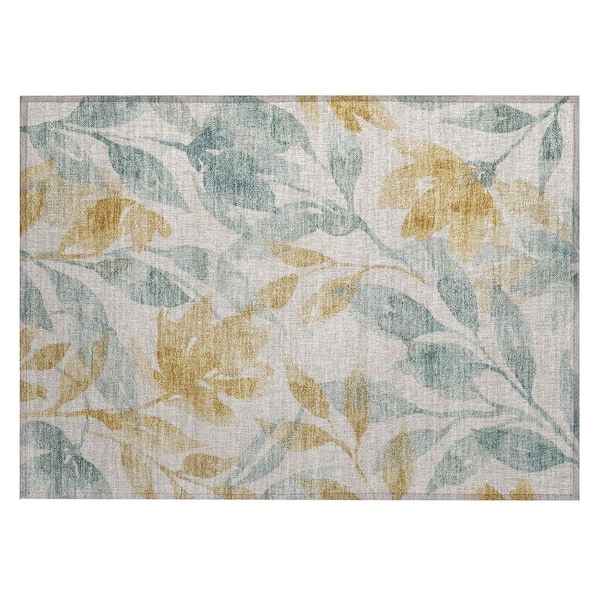 Chantille Machine Washable Indoor/Outdoor Abstract ACN2960 Ivory 3 ft. x 4 ft. Area Rug