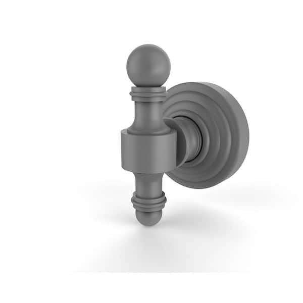 Allied Brass Retro Wave Collection J-Hook Robe/Towel Hook in Matte Gray