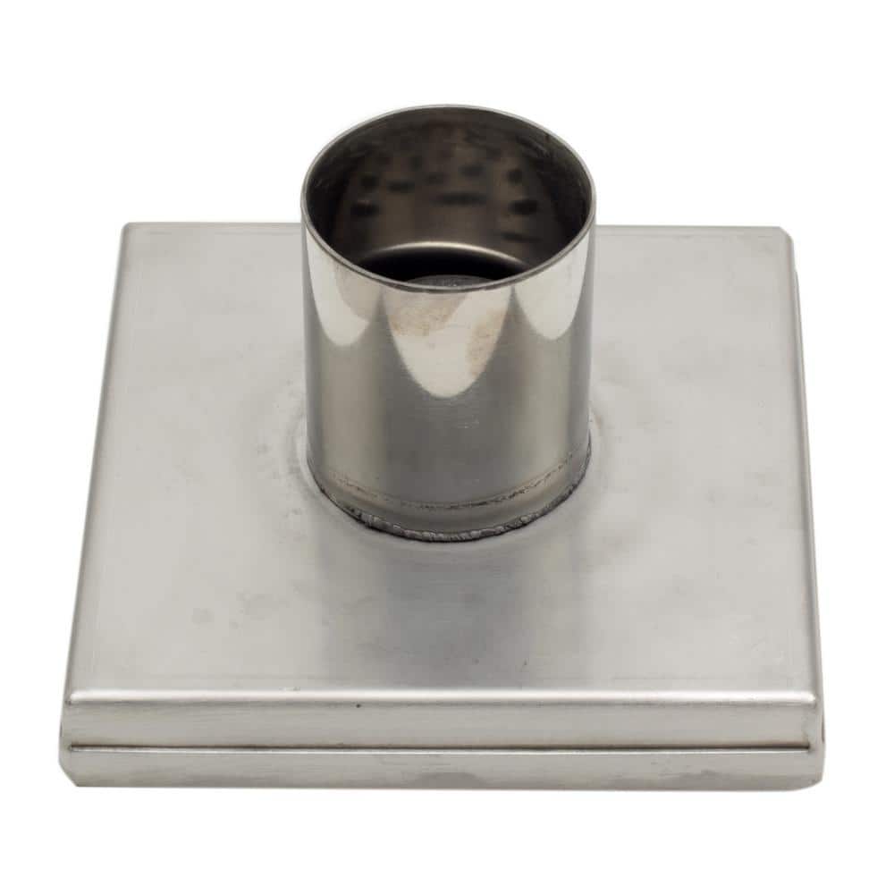 5.25'' Square Brushed Stainless Steel Shower Drain
