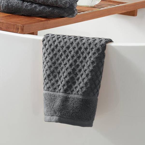 FRESHFOLDS Cotton Lattice Textured Single Hand Towel