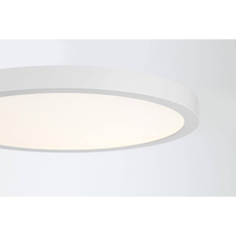 White Glass LED Flush Mount Ceiling Light