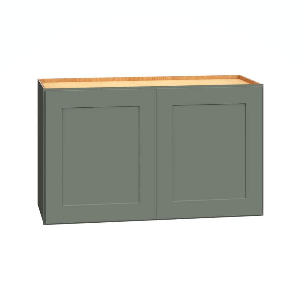 QuickShip Cottage 30 in. W x 12 in. D x 18 in. H Assembled Plywood Shaker Wall Bridge Kitchen Cabinet in Conifer price history on PriceWatchPro