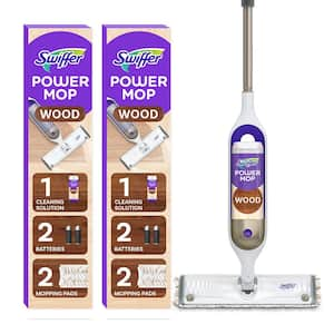 Power Mop Wood Starter Kit (1-Power Mop, 2-Pads, Cleaning Solution and Batteries)(Case of 2)