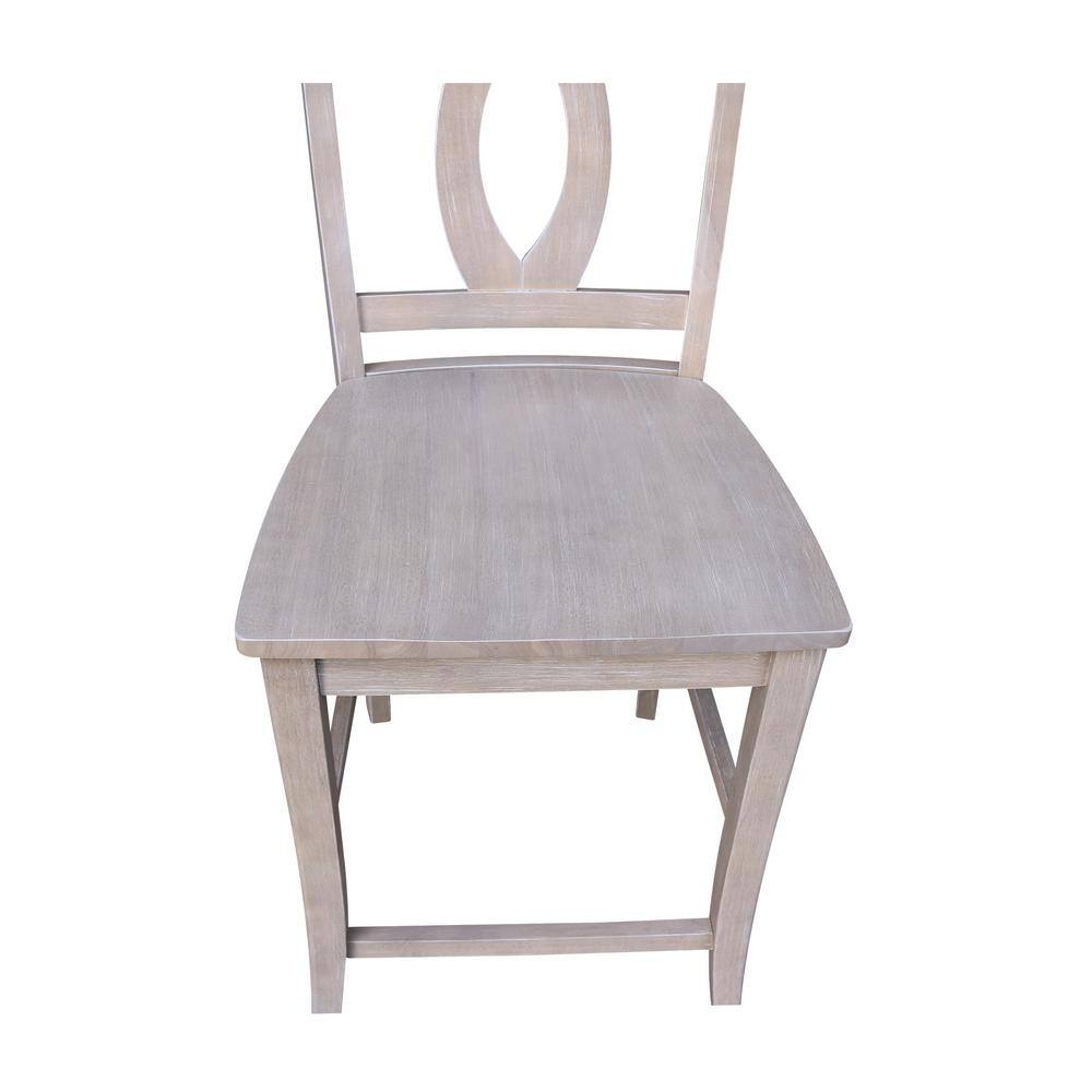 Verona Gray Solid Wood Counter Stool 22"x41"