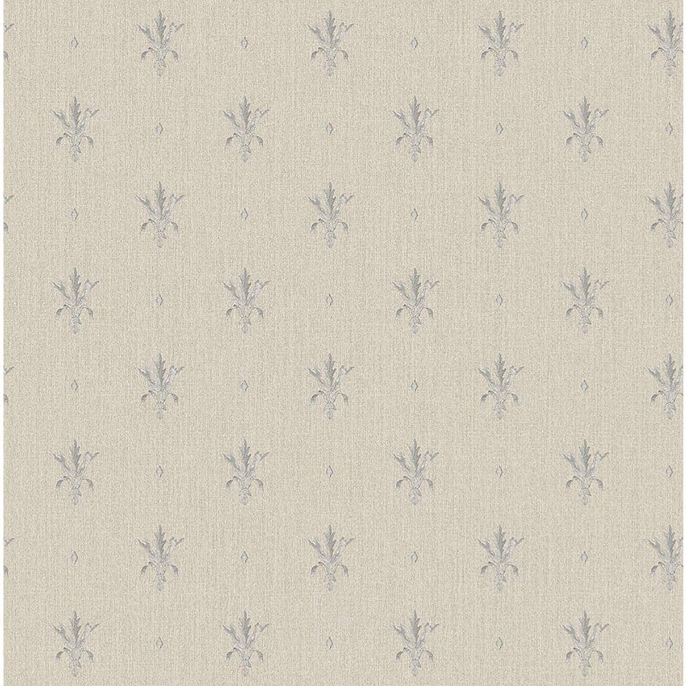 Ornamenta 2 Off White/Gold Intricate Damask Design Non-Pasted Vinyl on Paper Material Wallpaper Roll (Covers 57.75sq.ft)