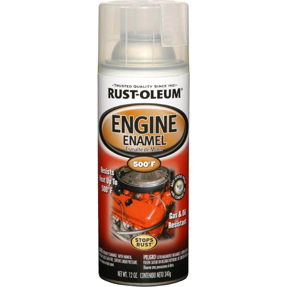 Rust-Oleum Automotive 12 oz. Semi-Gloss Clear Engine Enamel Spray Paint  248944 The Home Depot