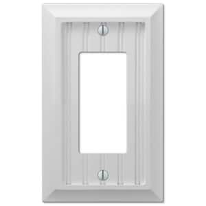 Cottage 1 Gang Rocker Composite Wall Plate - White