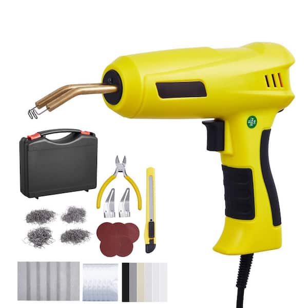 SKYSHALO Plastic Welding Kit, 220-Watt Power Hot Stapler Plastic Welding Gun w/ (800-Pieces) Hot Staples, (56-Pieces) Welding Rod
