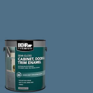 1 gal. #S500-6 Shipyard Semi-Gloss Enamel Interior/Exterior Cabinet, Door & Trim Paint