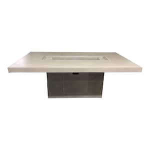 78.5 in. White and Brown Contemporary Square Table Fountain