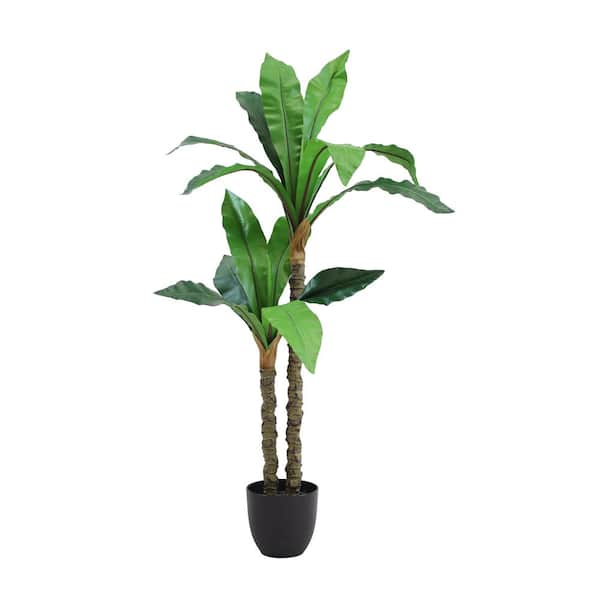 phoenix DECOR The Mod Greenhouse 49 in. Artificial Green Dracaena Tree in 6.5in. Plastic Pot (15 Leaf) in.