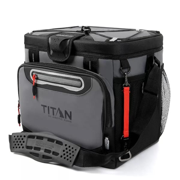 ITOPFOX 16 qt. Zipperless Hardbody Cooler with Shoulder Strap in Black
