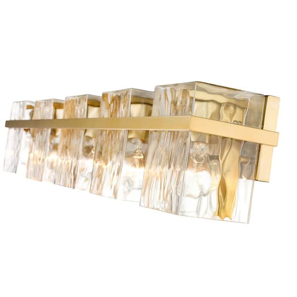 Unbranded - Bennington 7 in. 5-Light Modern Gold Vanity Light