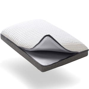 2-in-1 Adjustable Cooling Medium Firm Memory Foam Standard Pillow