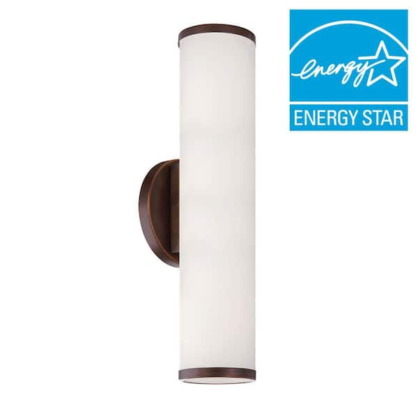 Millennium Lighting 2-Light Rubbed Bronze Unique Wall Sconce with Shines Both Up and Down