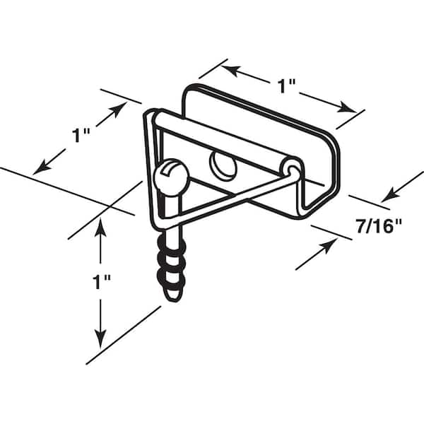 7/16 in. Window Screen Bottom Latches (4-pack)