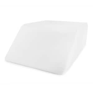 Hypoallergenic Medium Comfort Elevating Standard Wedge Pillow with Memory Foam Top Removable Cover