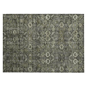 Chantille ACN574 Taupe 1 ft. 8 in. x 2 ft. 6 in. Machine Washable Indoor/Outdoor Geometric Area Rug