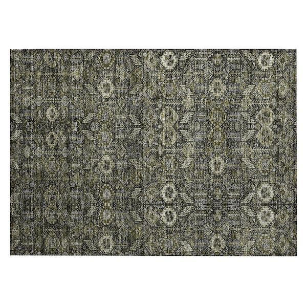 Addison Rugs Chantille ACN574 Taupe 1 ft. 8 in. x 2 ft. 6 in. Machine Washable Indoor/Outdoor Geometric Area Rug