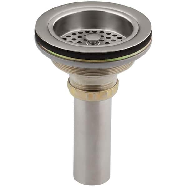 Duostrainer 4-1/2 in. Sink Strainer with Tailpiece in Vibrant Stainless
