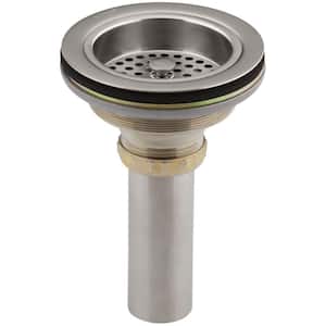 Duostrainer 4-1/2 in. Sink Strainer with Tailpiece in Vibrant Stainless