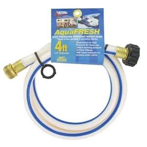 AquaFresh High Pressure Drinking Water Hose - 1/2" x 4', White