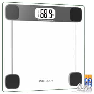 Digital Bathroom Scale with Large Display in Clear