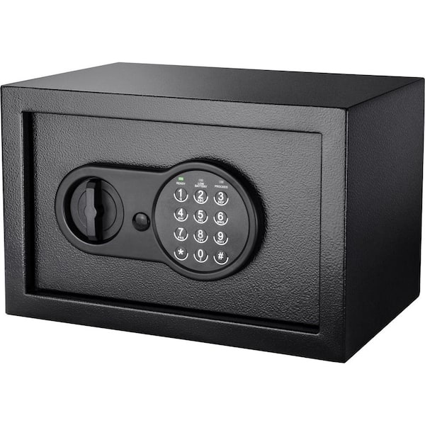 BARSKA Compact 0.36 cu. ft. Steel Keypad Safe with Digital Keypad, Black