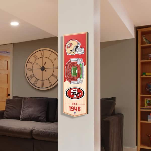 YouTheFan 954156 6 x 19 in. NFL San Francisco 49ers 3D Stadium Banner - Levis Stadium
