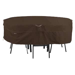 Madrona 88 in. W x 58 in. D x 23 in. H Waterproof Rectangular/Oval Patio Table and Chair Set Cover