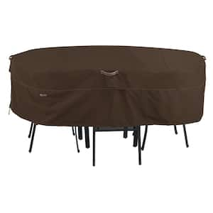 Madrona 108 in. W x 82 in. D x 23 in. H Waterproof Rectangular/Oval Patio Table and Chair Set Cover