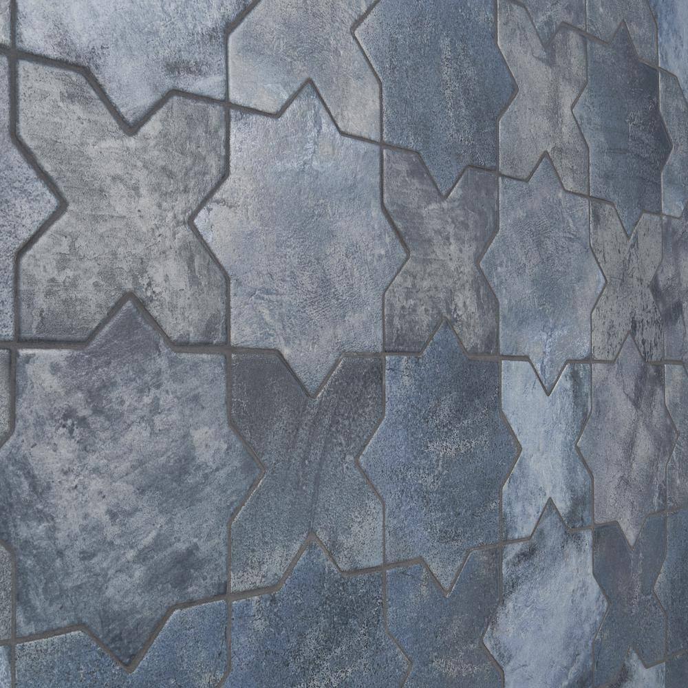 Tripoli Star-Crossed Denim Blue Terracotta Look Porcelain Tile