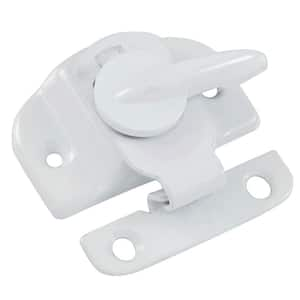 White Metal Window Sash Lock with Hinge Pin Door Stop