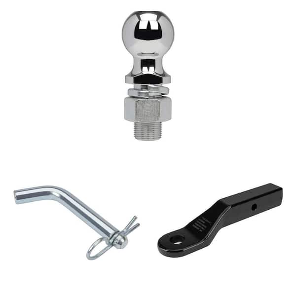 12,000 lb. 2-5/16 in. Trailer Hitch Ball, Bent Hitch Pin and 17,000 lb. Reversible Ball Mount Combo