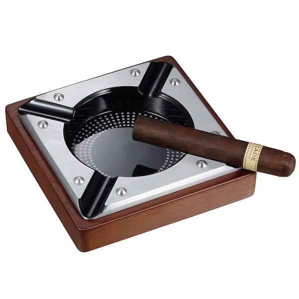 Visol Iris Metal Cigar Ashtray VASH407 - The Home Depot