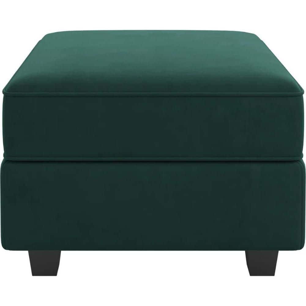 Velvet Square Storage Ottoman Large Ottoman