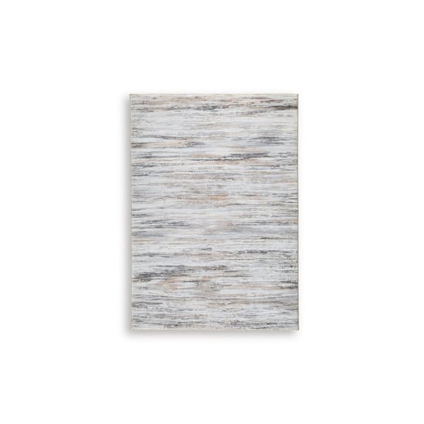 Nace 5 ft. x  7 ft. Light Gray/Brown Abstract Area Rug