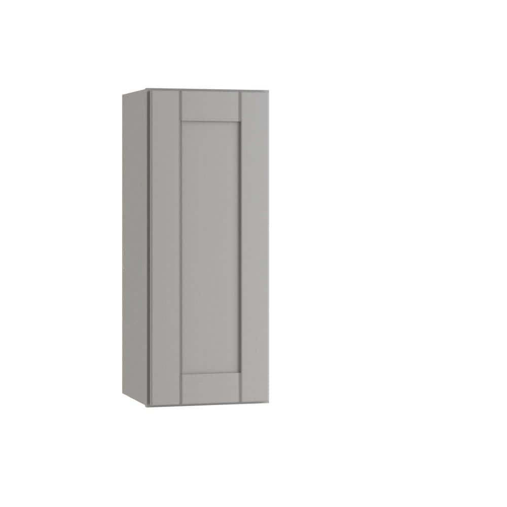 Contractor Express Cabinets Arlington Veiled Gray Plywood Shaker Stock Assembled Wall Kitchen Cabinet Soft Close 9 in W x 12 in D x 30 in H -  W0930L-AVG